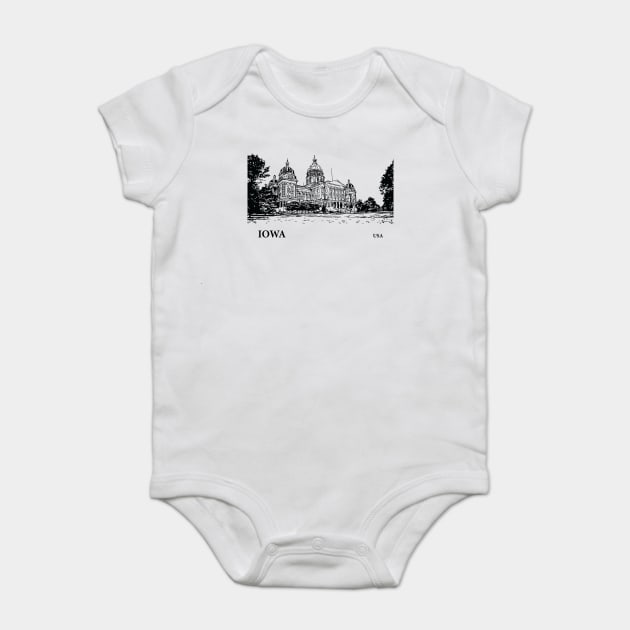 Iowa State USA Baby Bodysuit by Lakeric